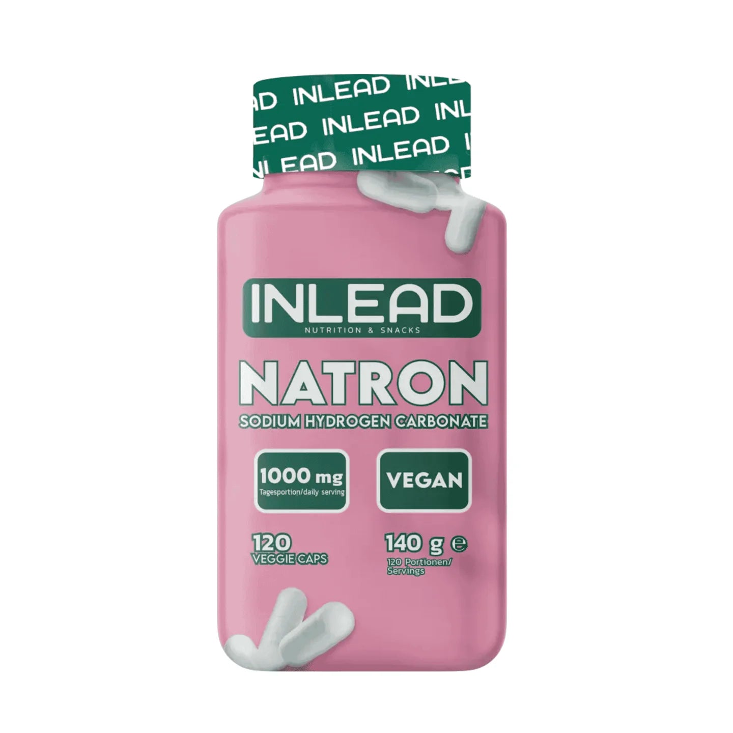 Inlead Natron Sodium Hydrogen Carbonate - 120 Kapseln