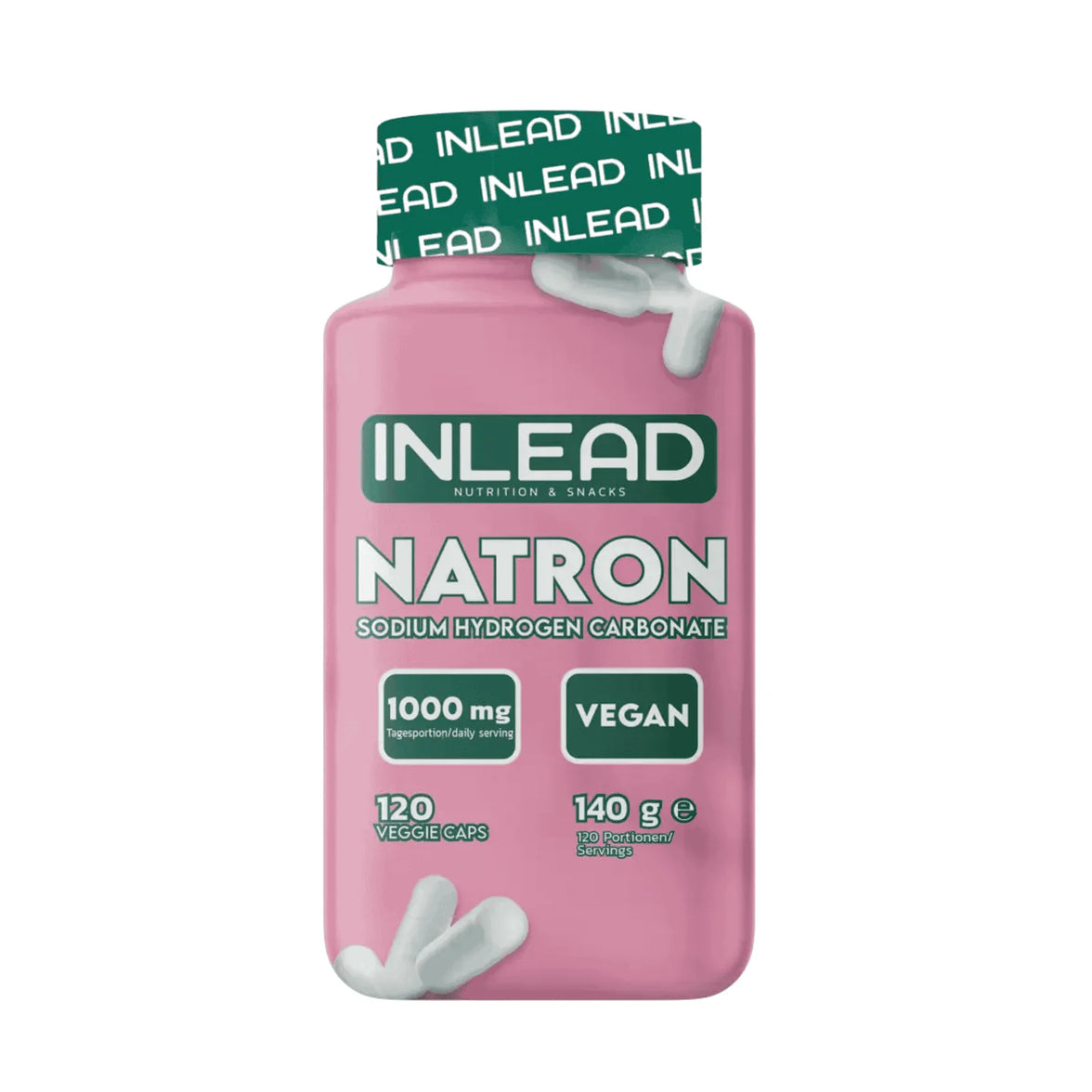 Inlead Natron Sodium Hydrogen Carbonate - 120 Kapseln