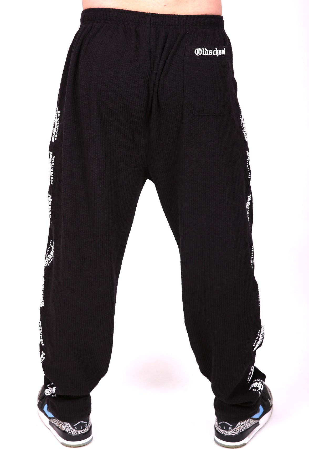 Oldschool Bodybuilding Switzerland Hardcore Pants - Schwarz/Weiss