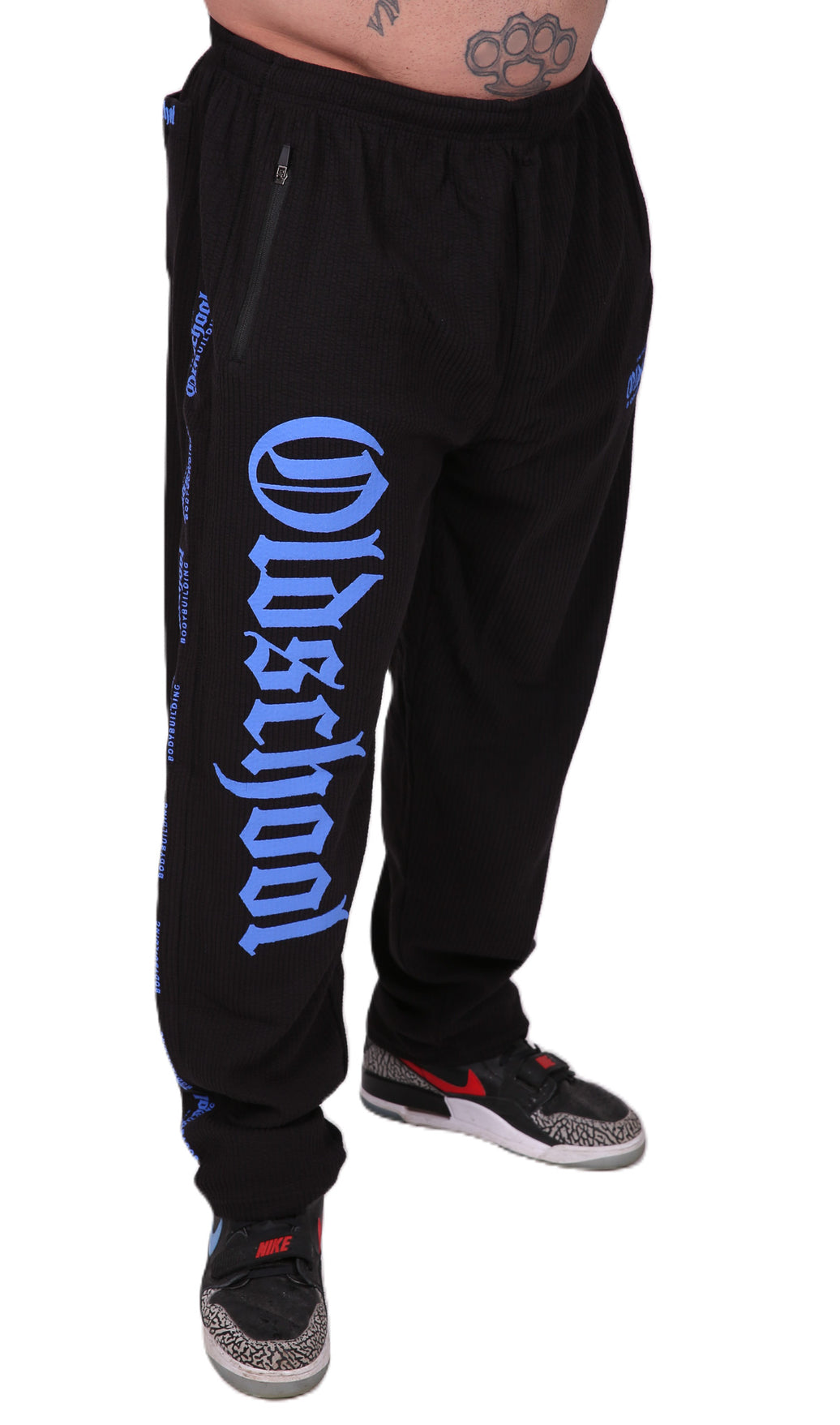 Oldschool Bodybuilding Switzerland Hardcore Pants - Schwarz/Blau