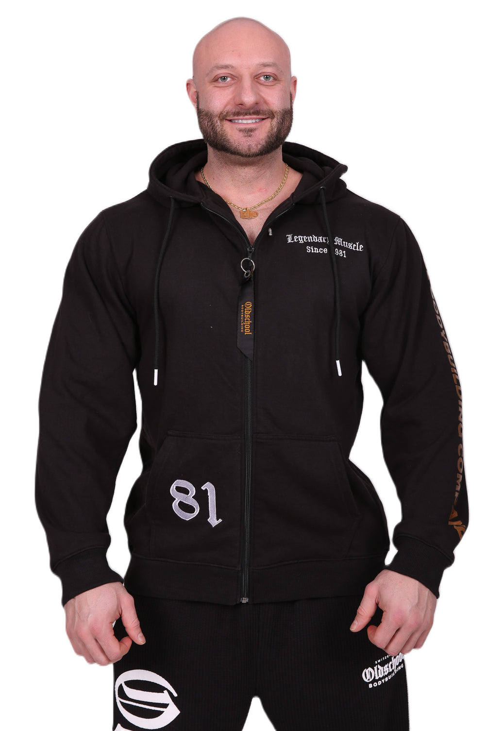 Oldschool Bodybuilding Switzerland True Hoodie - Schwarz