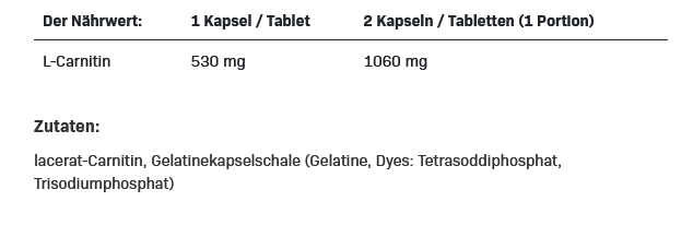 All Nutrition L-Carnitine Fit Body - 120 Kapseln