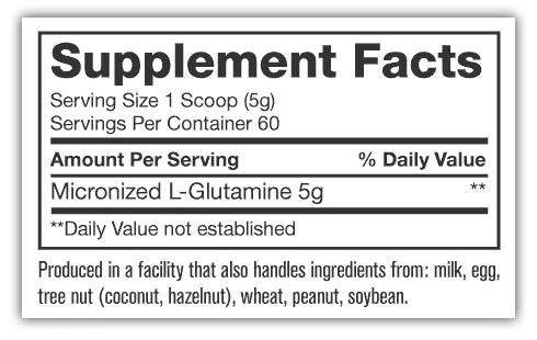 Mutant Core Series Glutamine 300g