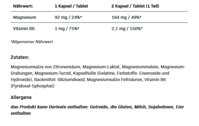 All Nutrition Magnesium 5 Forms+B6 - 100 Kapseln