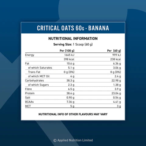Applied Nutrition Critical Oats Protein Porridge - Golden Syrup