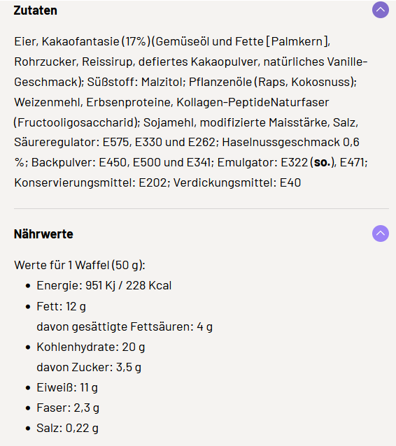 Fitsnaxx by Rabeko Protein Waffle 50g