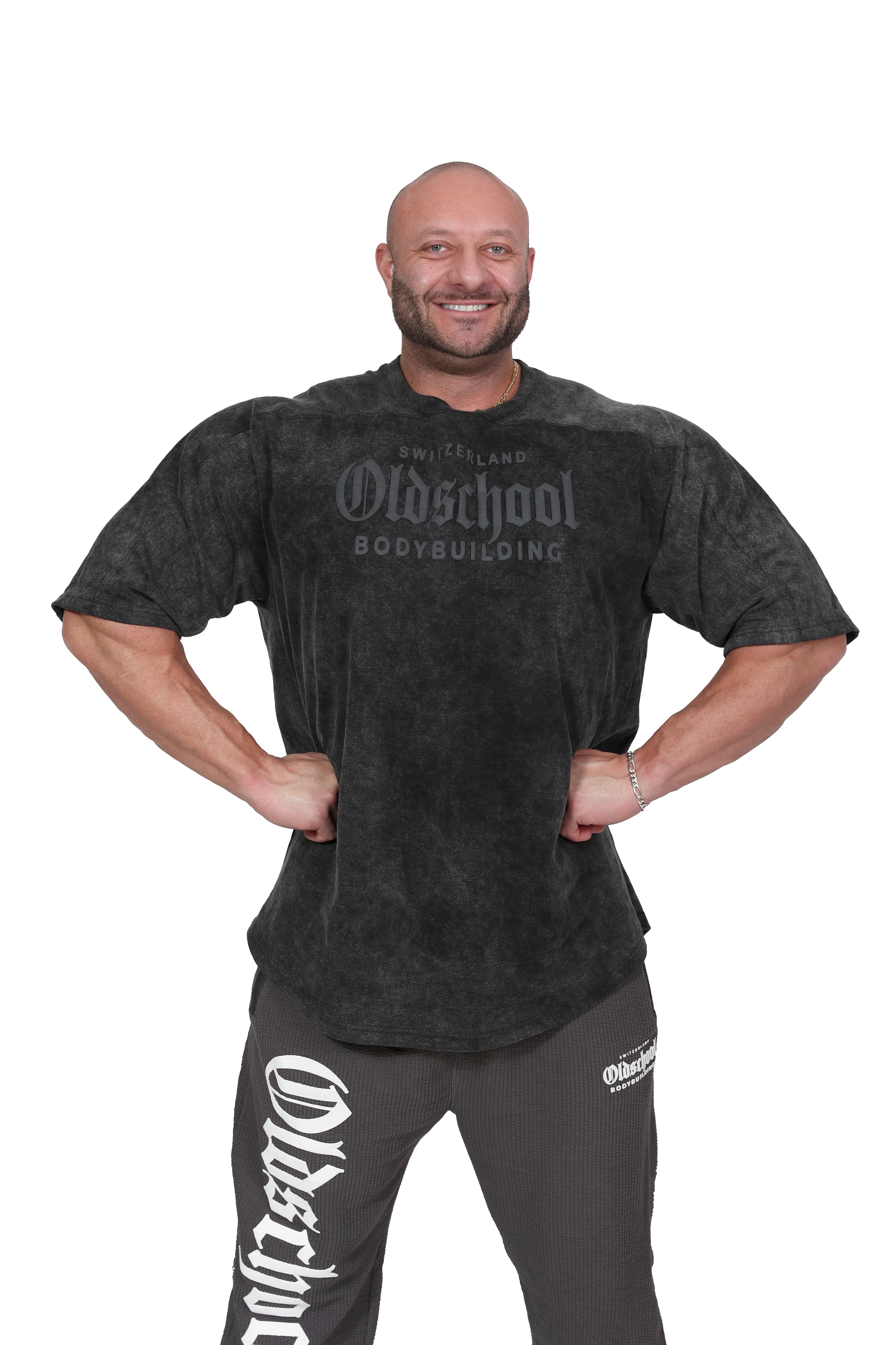 Barcelona Fit Oversized Tee Washed Black