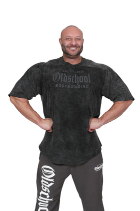 Barcelona Fit Oversized Tee Washed Black