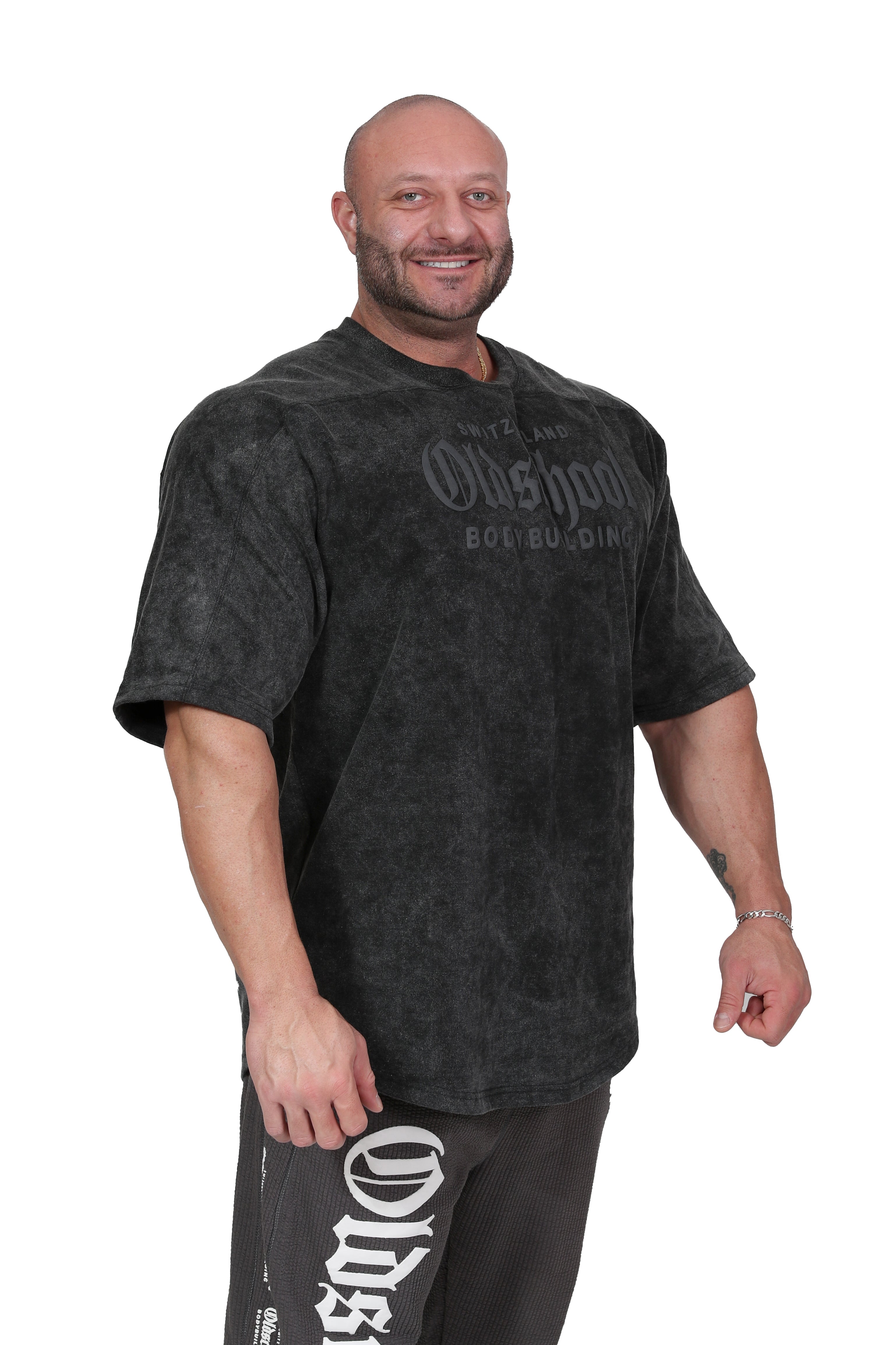 Barcelona Fit Oversized Tee Washed Black