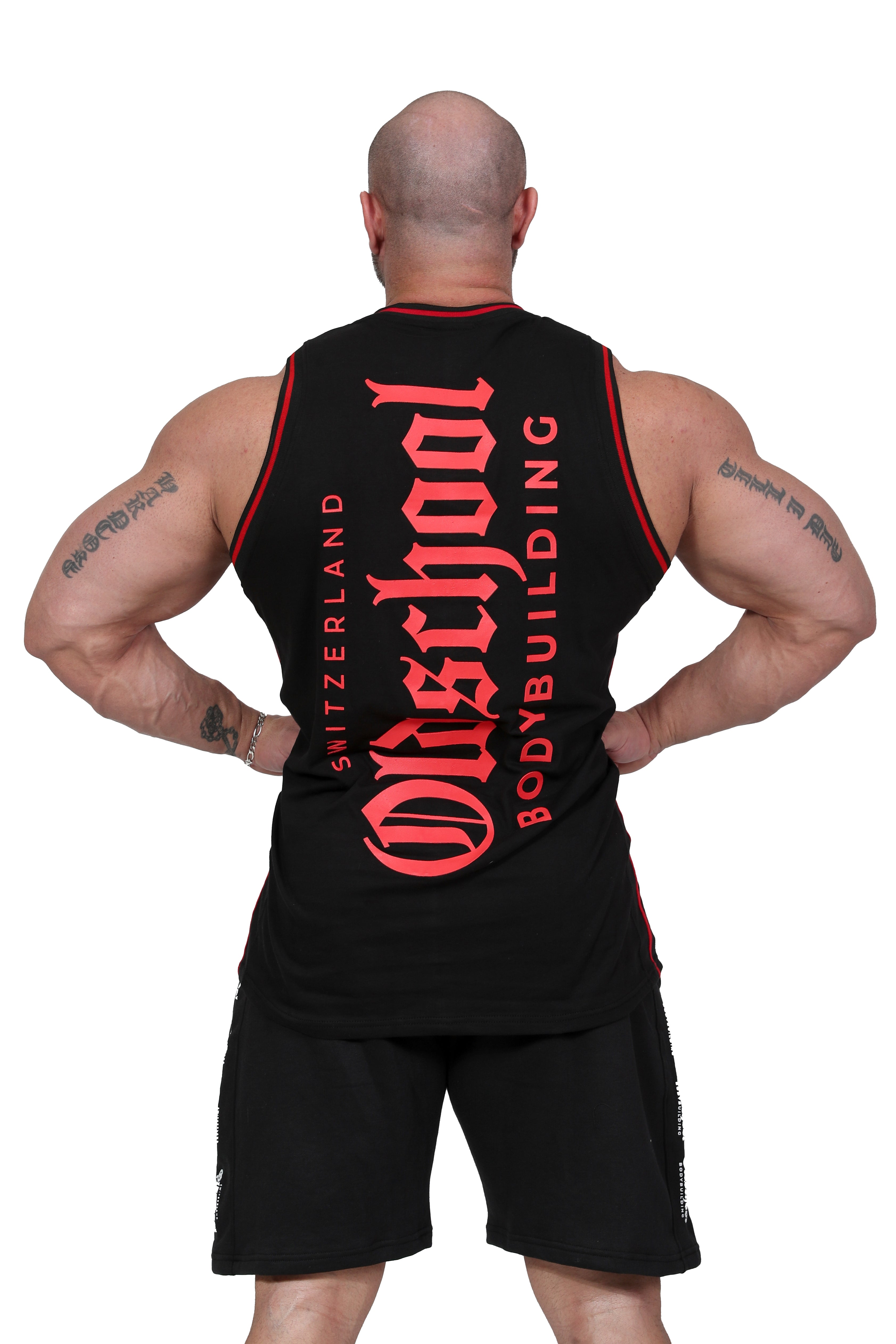 Alicante BIGSHOULDERS Tank Schwarz/Weiss/Rot