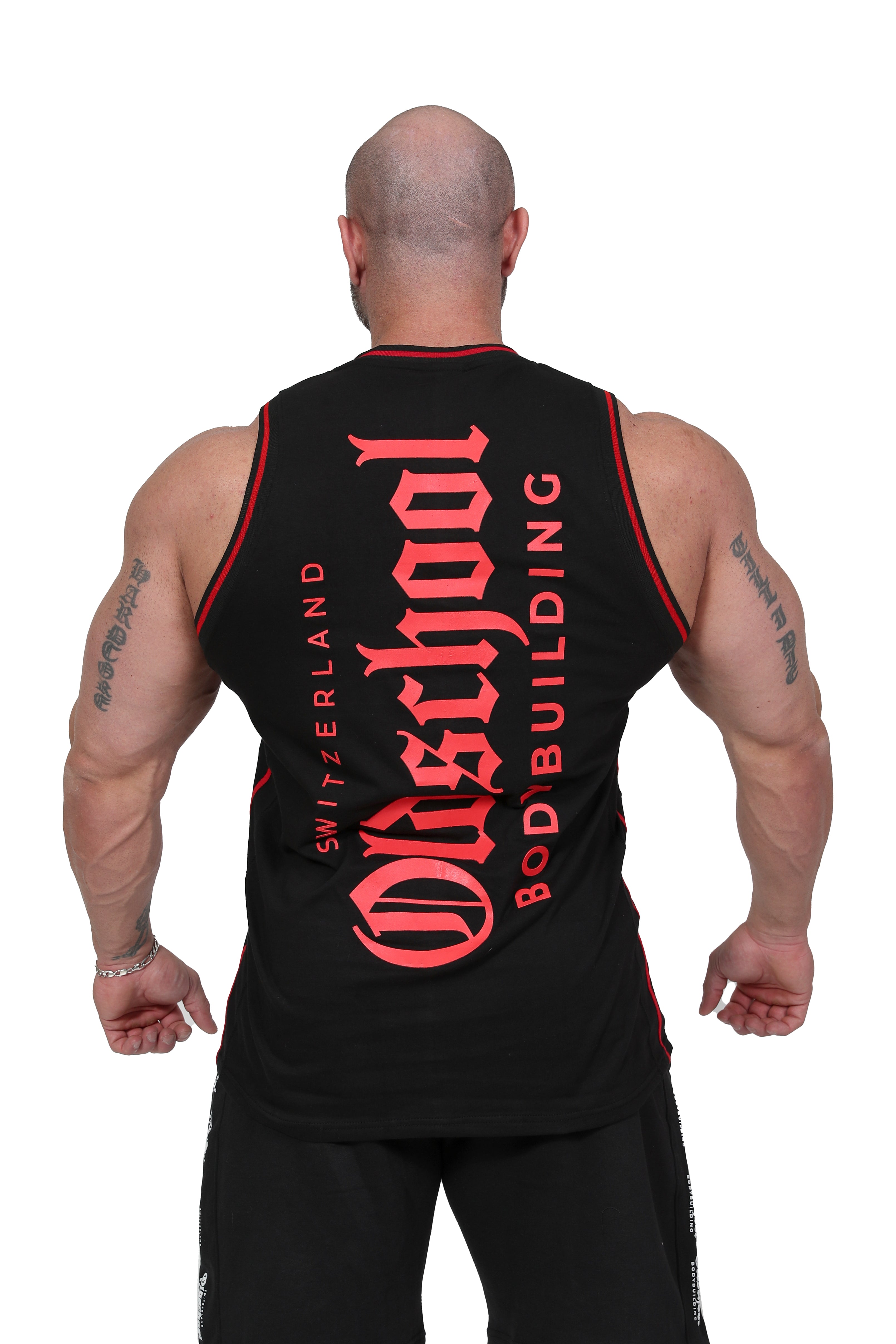 Alicante BIGSHOULDERS Tank Schwarz/Weiss/Rot