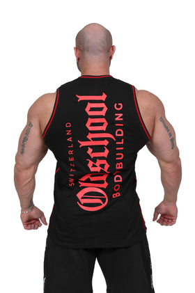 Alicante BIGSHOULDERS Tank Schwarz/Weiss/Rot