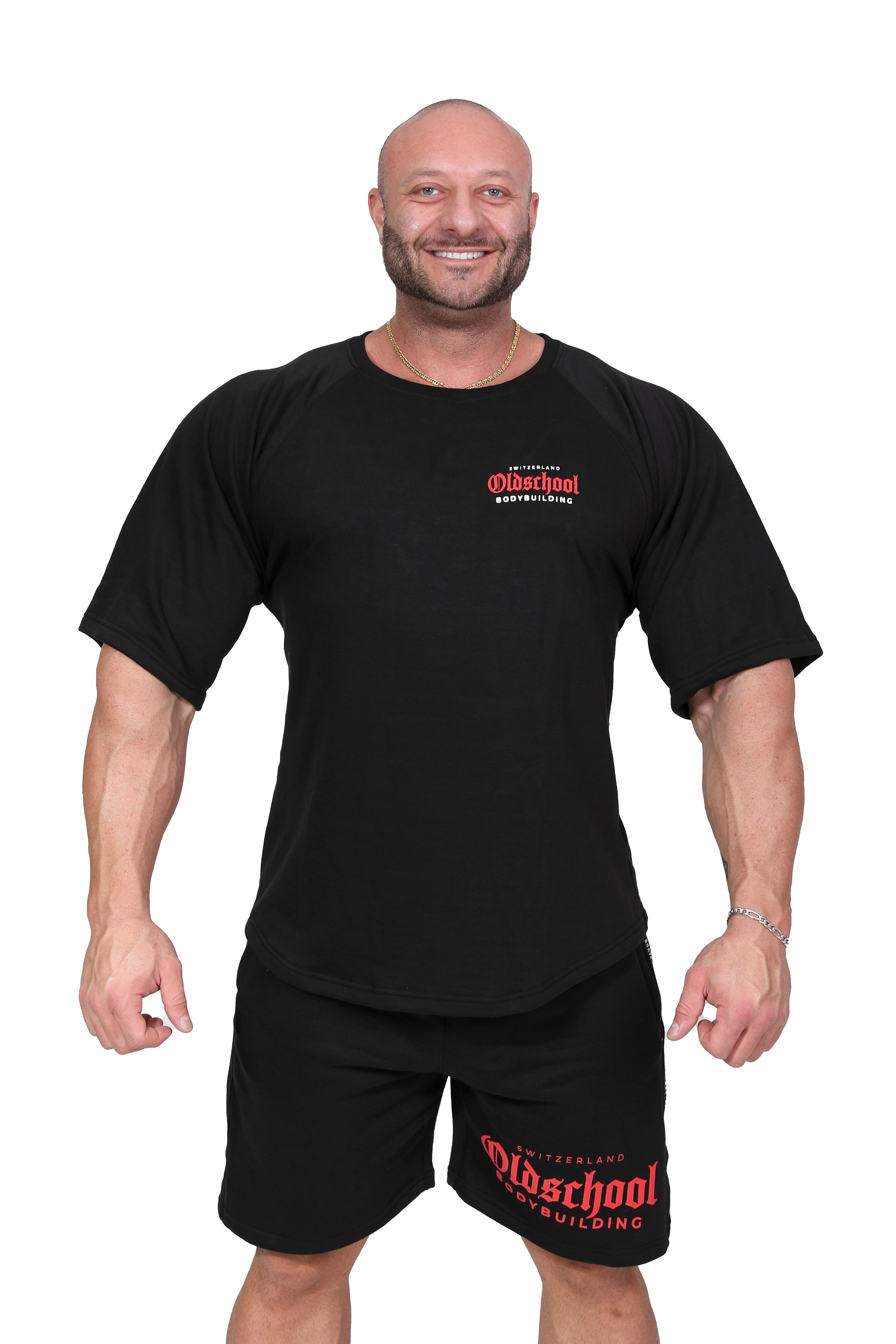 Classic Oversized Tee Schwarz/Weiss/Rot