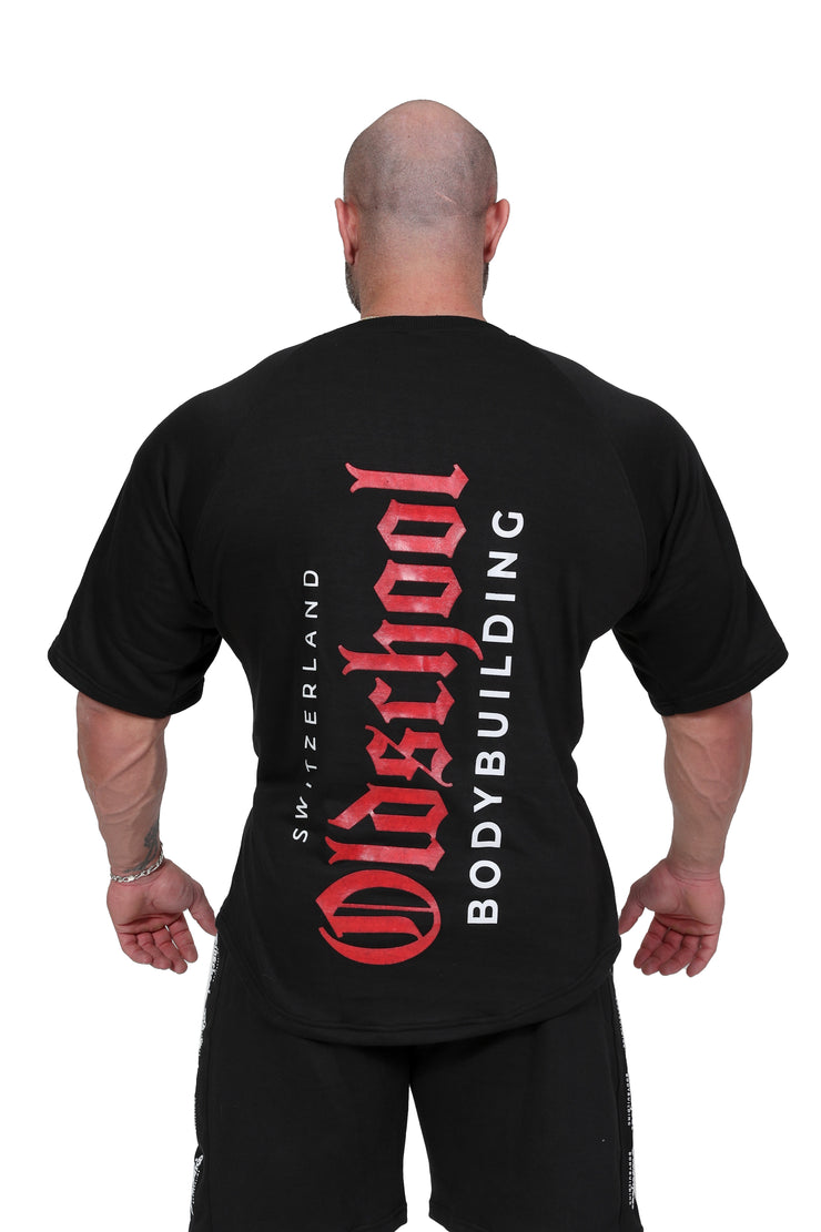 Classic Oversized Tee Schwarz/Weiss/Rot
