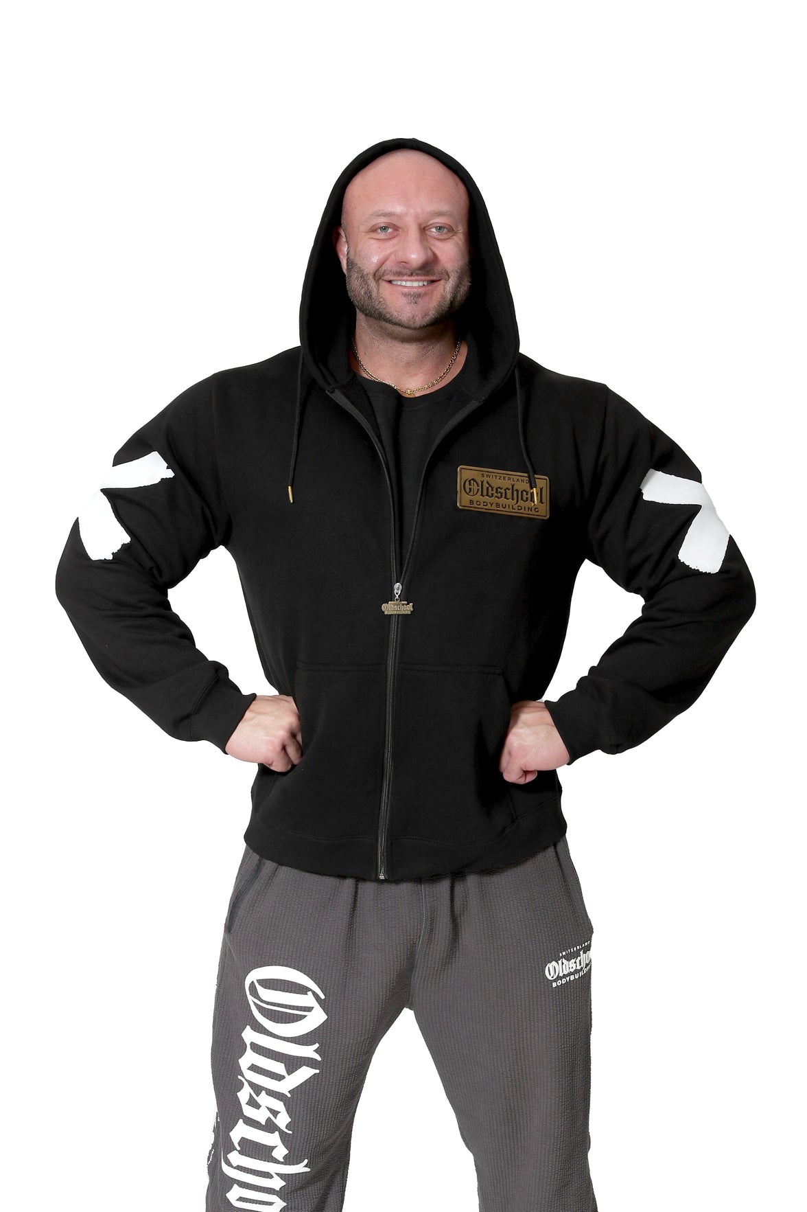 Gold Metal Oversized Hoodie