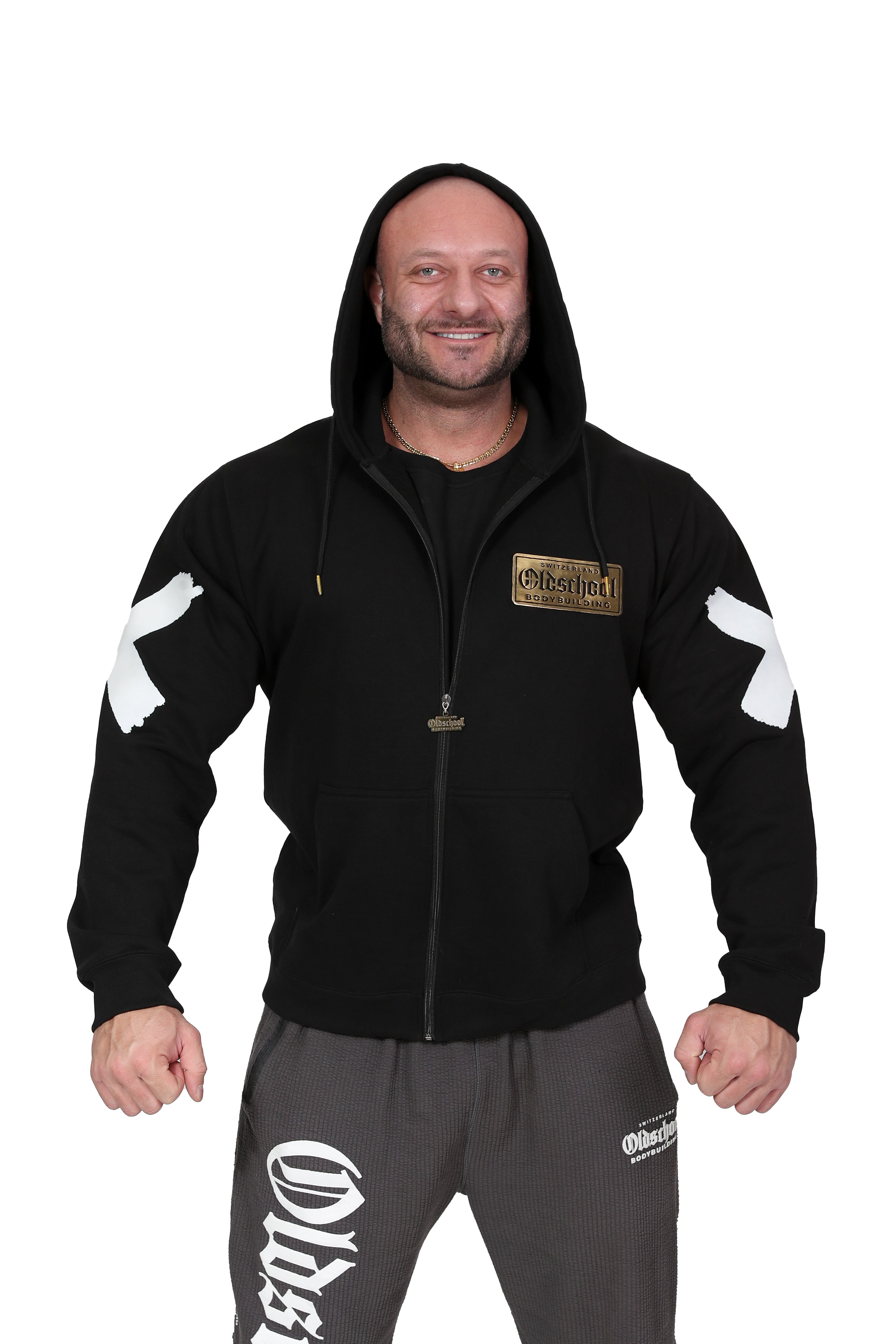 Gold Metal Oversized Hoodie