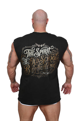 Oversize Sleeveless Calpe Spirit Shirt SCHWARZ/GOLD