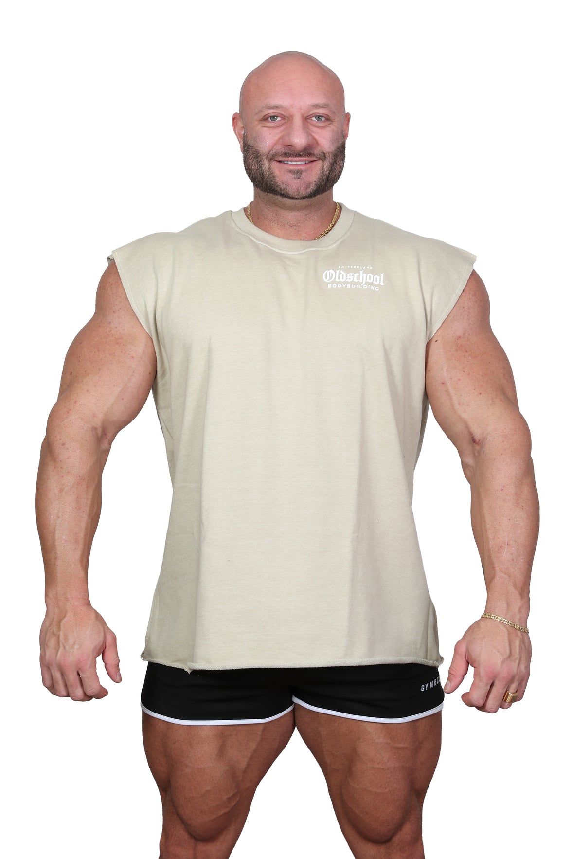 Oversize Sleeveless Calpe Spirit Shirt BEIGE
