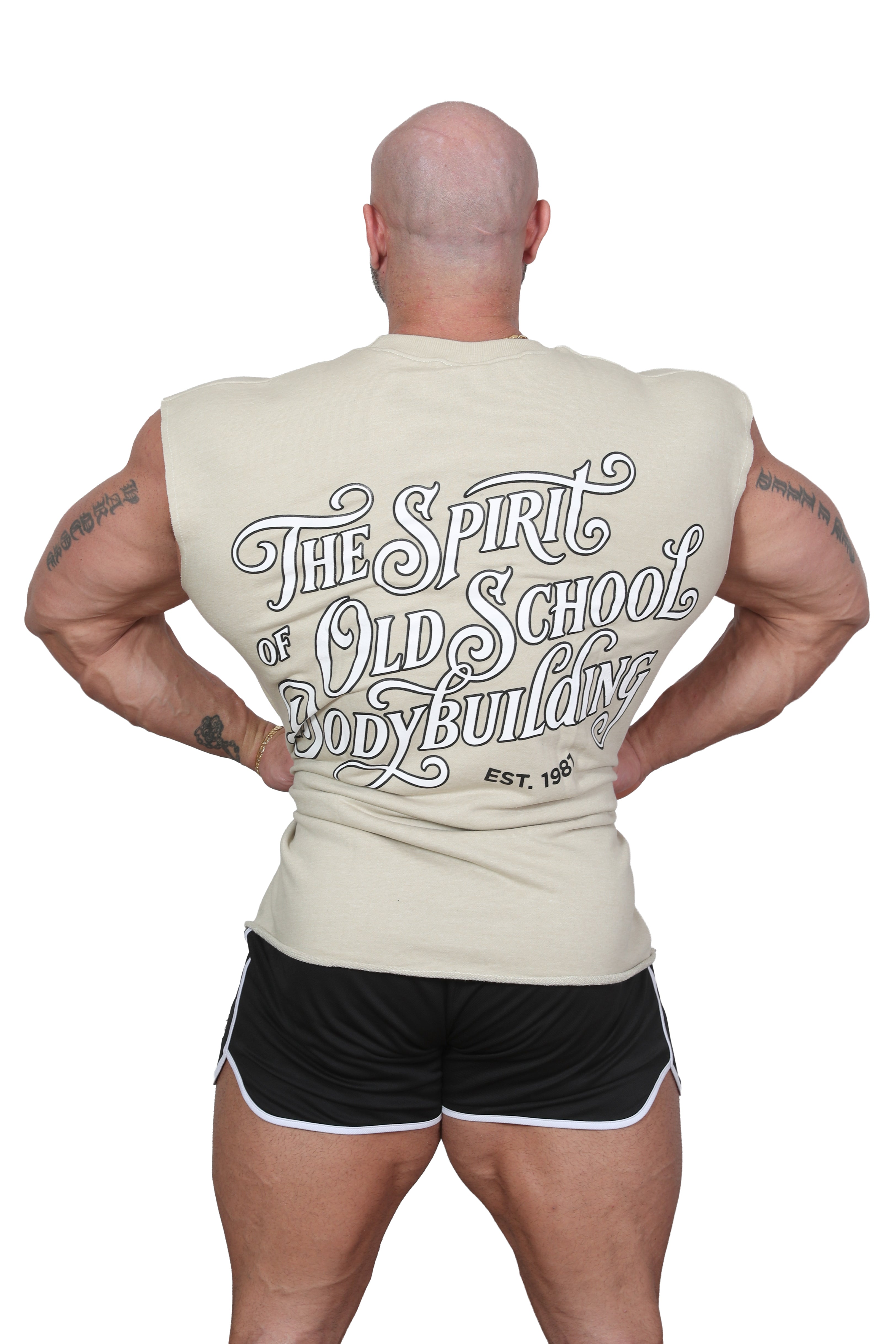 Oversize Sleeveless Calpe Spirit Shirt BEIGE