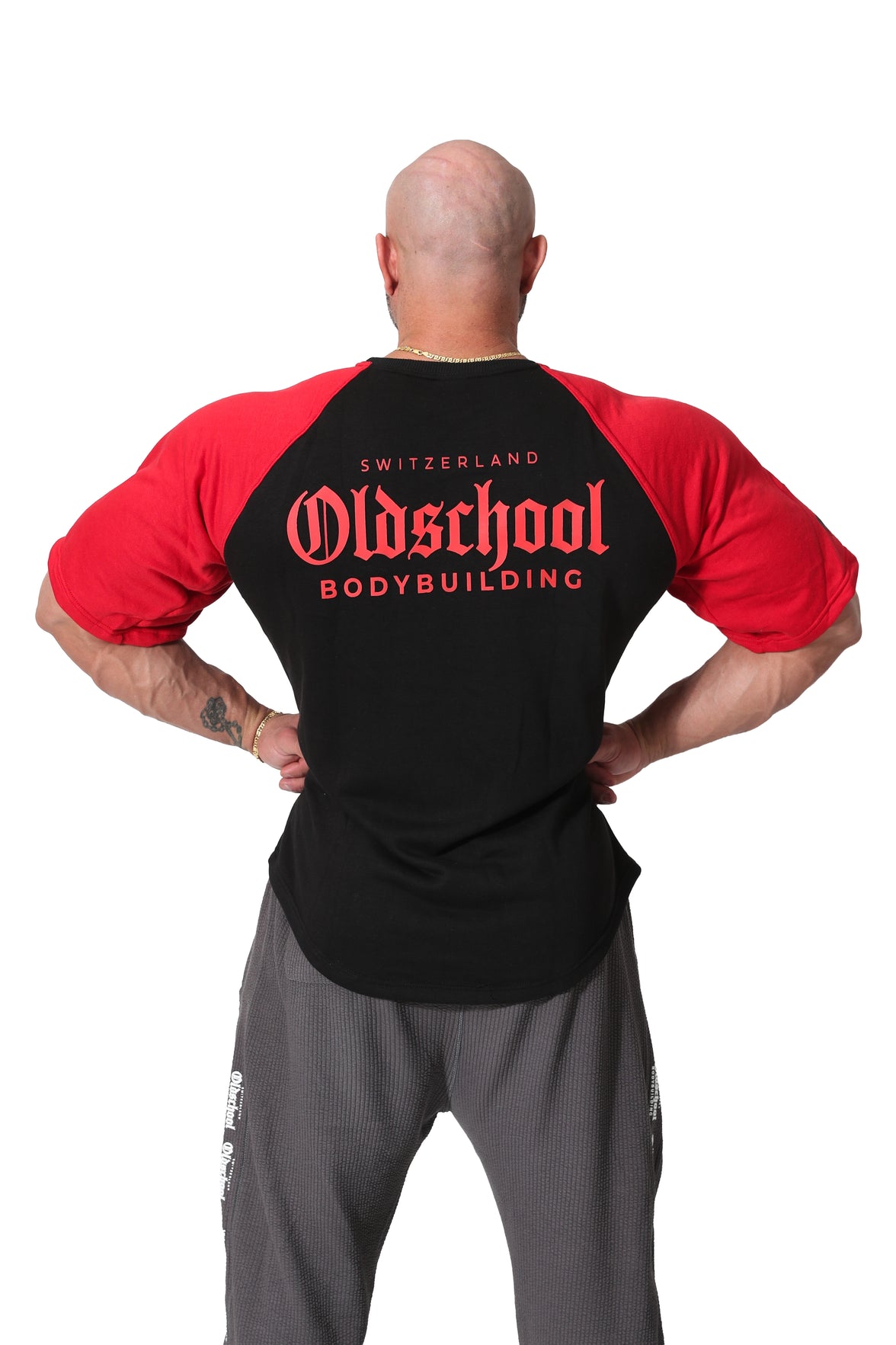 TWO TONE OVERSIZE SHIRT SCHWARZ/ROT