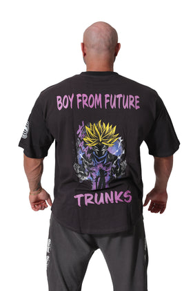 Oldschool Bodybuilding Switzerland Trunks Boy From The Future Oversize Shirt - Antrazit