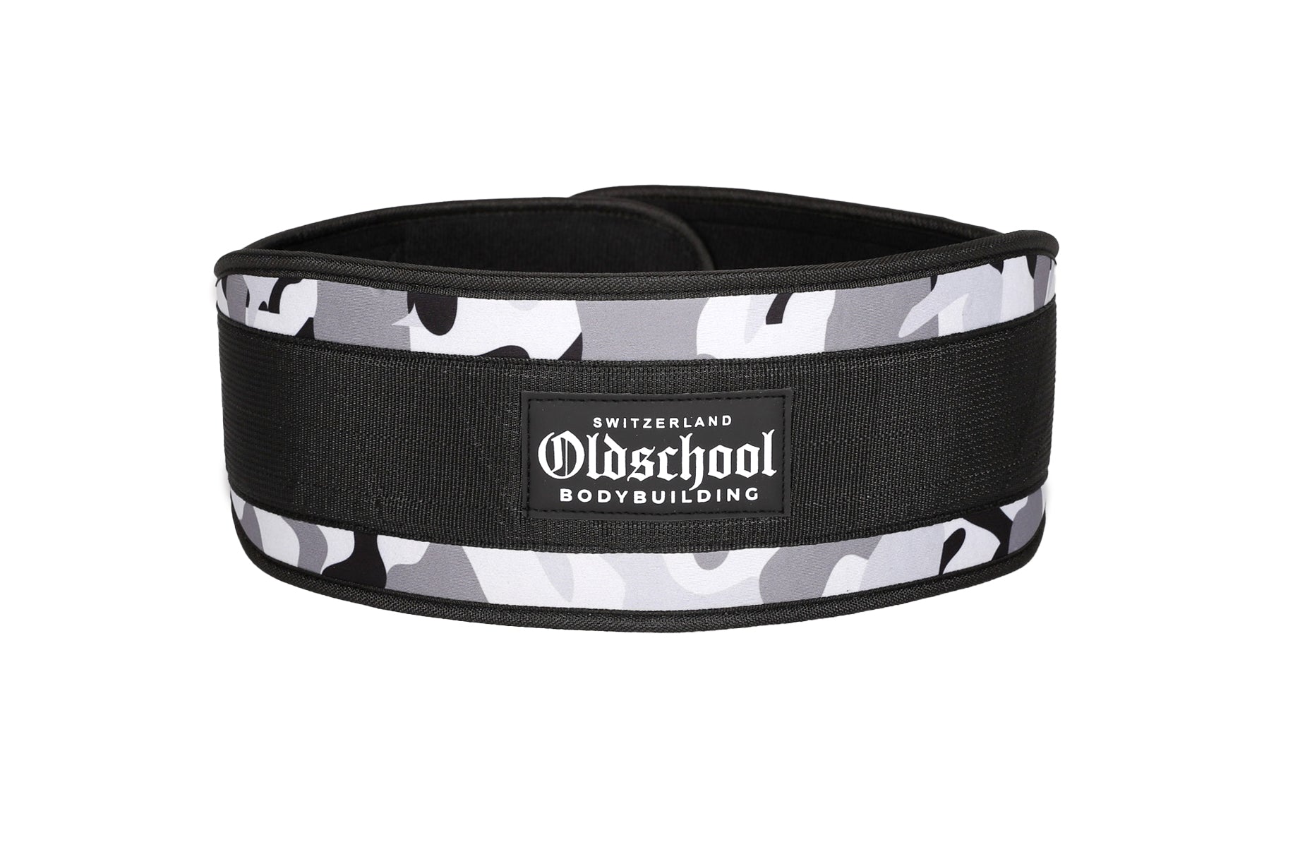 Oldschool Bodybuilding Switzerland Nylon Belt - Grau Camo