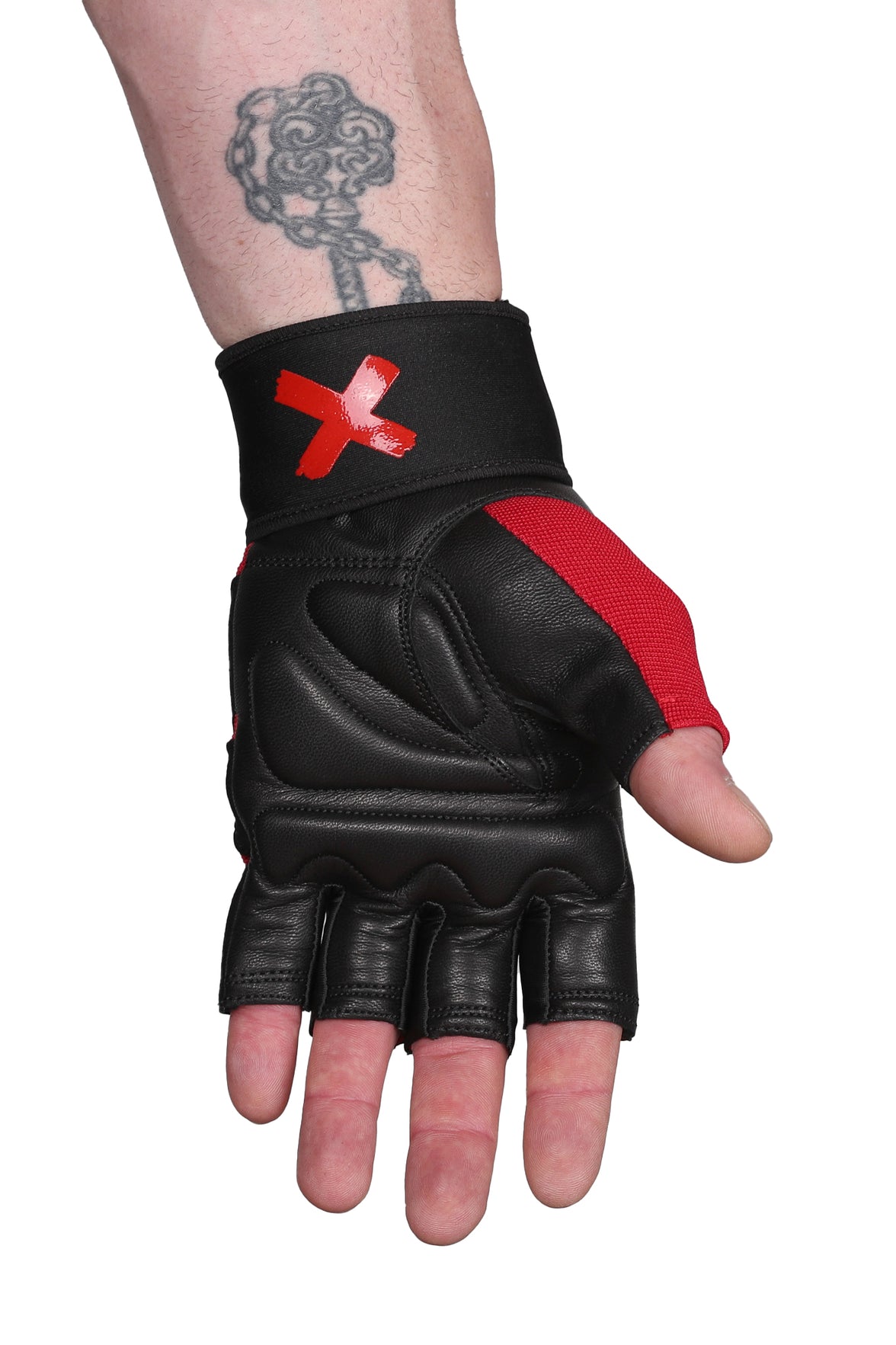 Oldschool Bodybuilding Switzerland Gloves - Schwarz/Rot