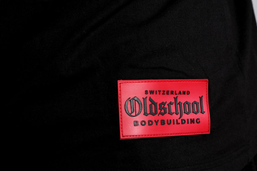 Oldschool Bodybuilding Switzerland Classic Tank Top 2.0 - Schwarz/Rot