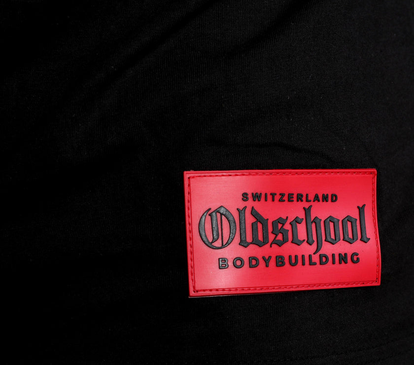 Oldschool Bodybuilding Switzerland Classic Tank Top 2.0 - Schwarz/Rot