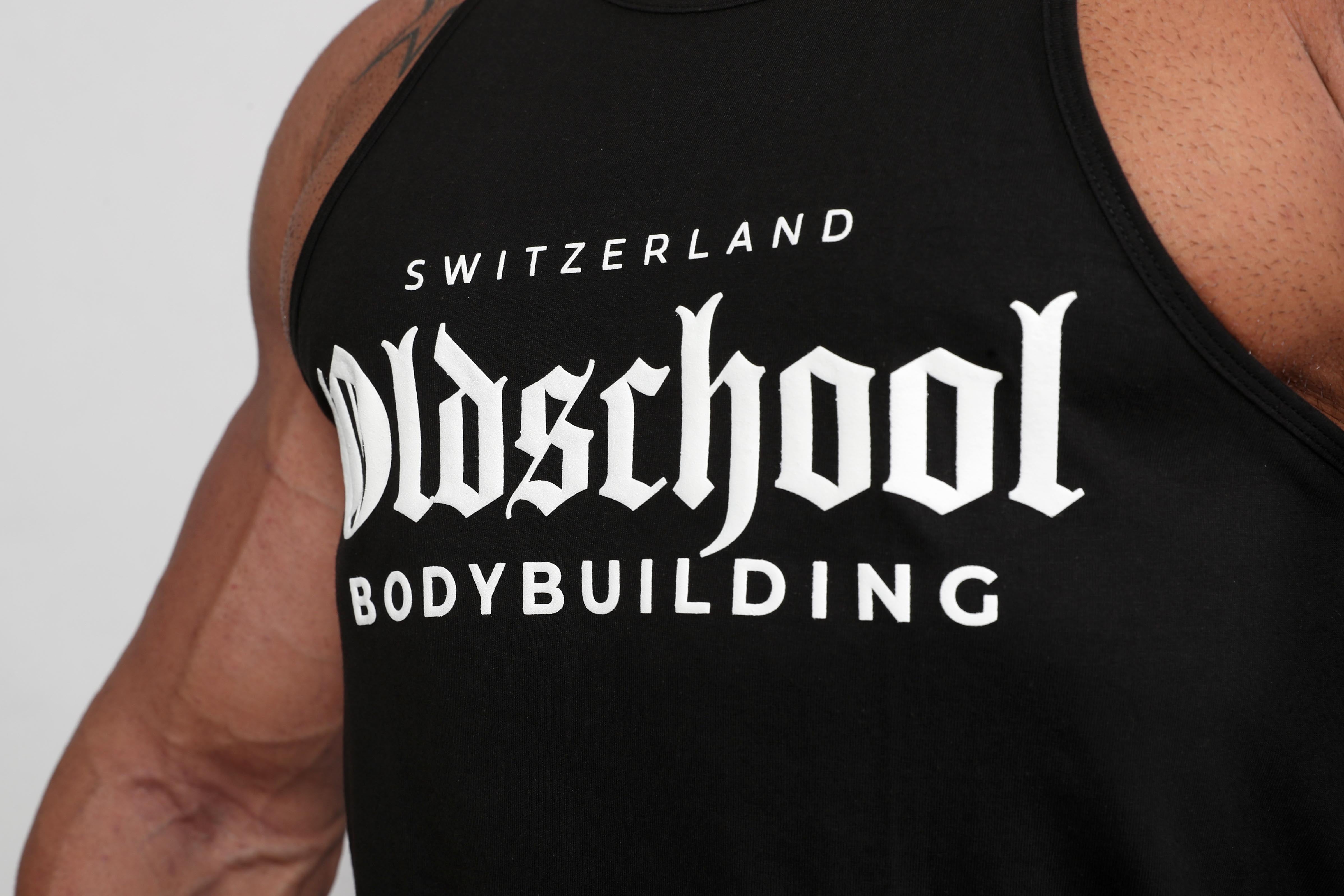 Oldschool Bodybuilding Switzerland Classic Tank Top 2.0 - Schwarz/Weiss