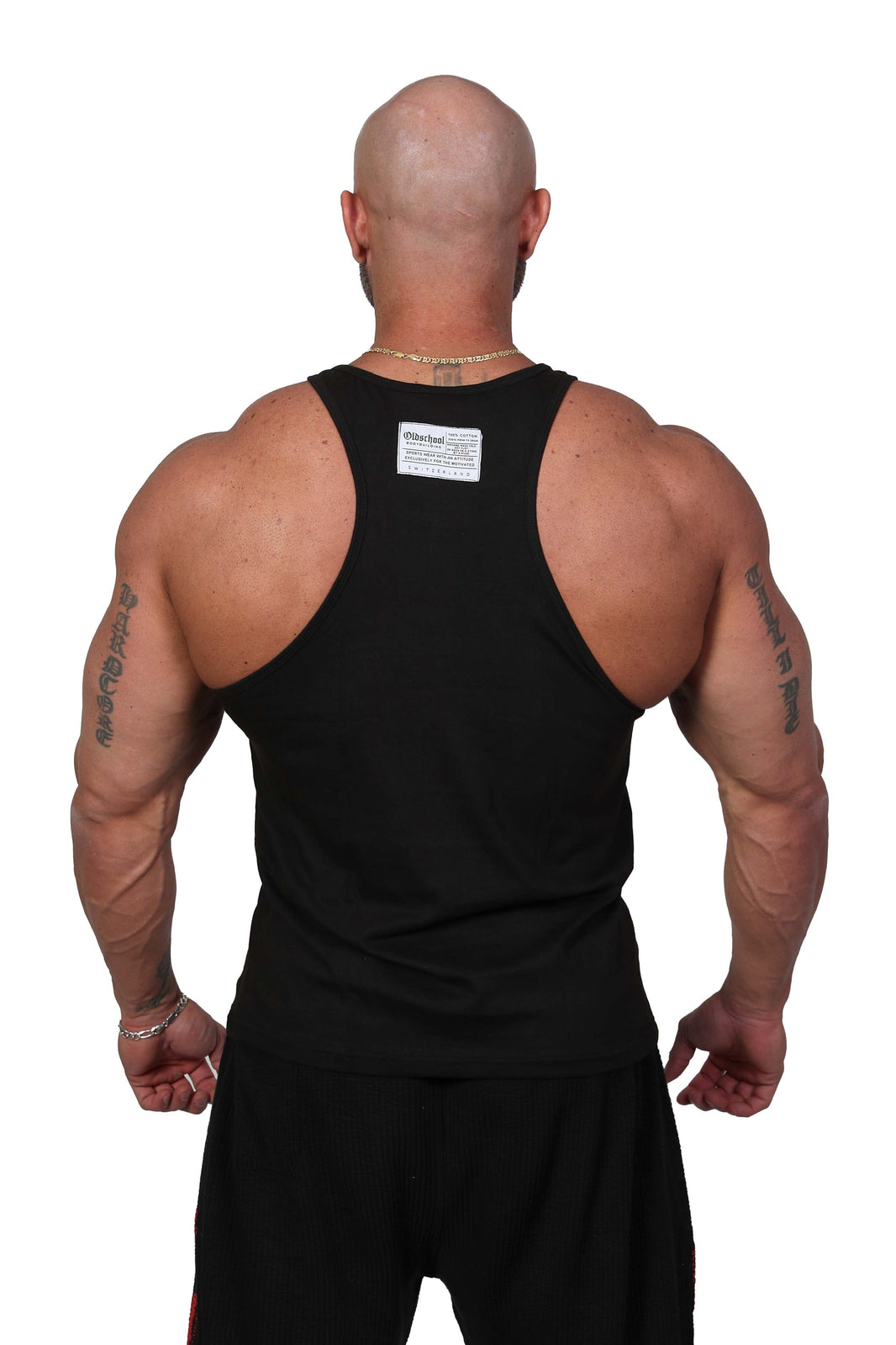 Oldschool Bodybuilding Switzerland Classic Tank Top 2.0 - Schwarz/Gelb