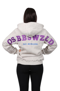 Oldschool Bodybuilding Series Springs Hoodie - Lila/Blau