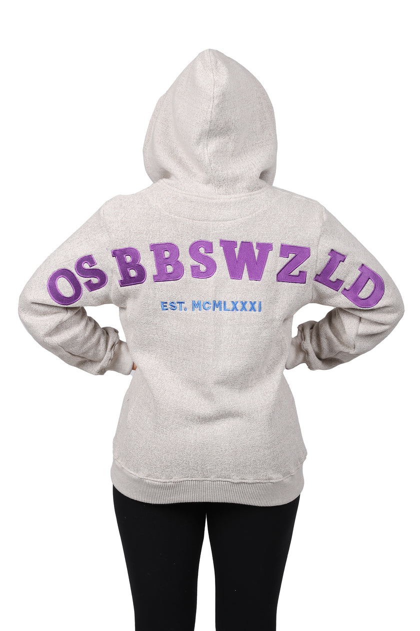 Oldschool Bodybuilding Series Springs Hoodie - Lila/Blau