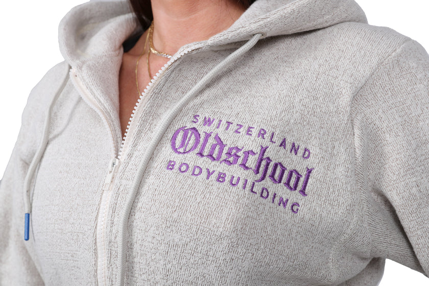 Oldschool Bodybuilding Series Springs Hoodie - Lila/Blau