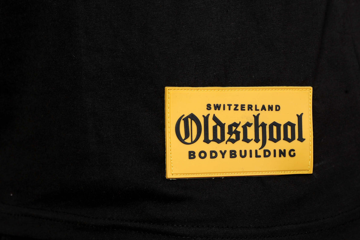 Oldschool Bodybuilding Switzerland Classic Tank Top 2.0 - Schwarz/Gelb