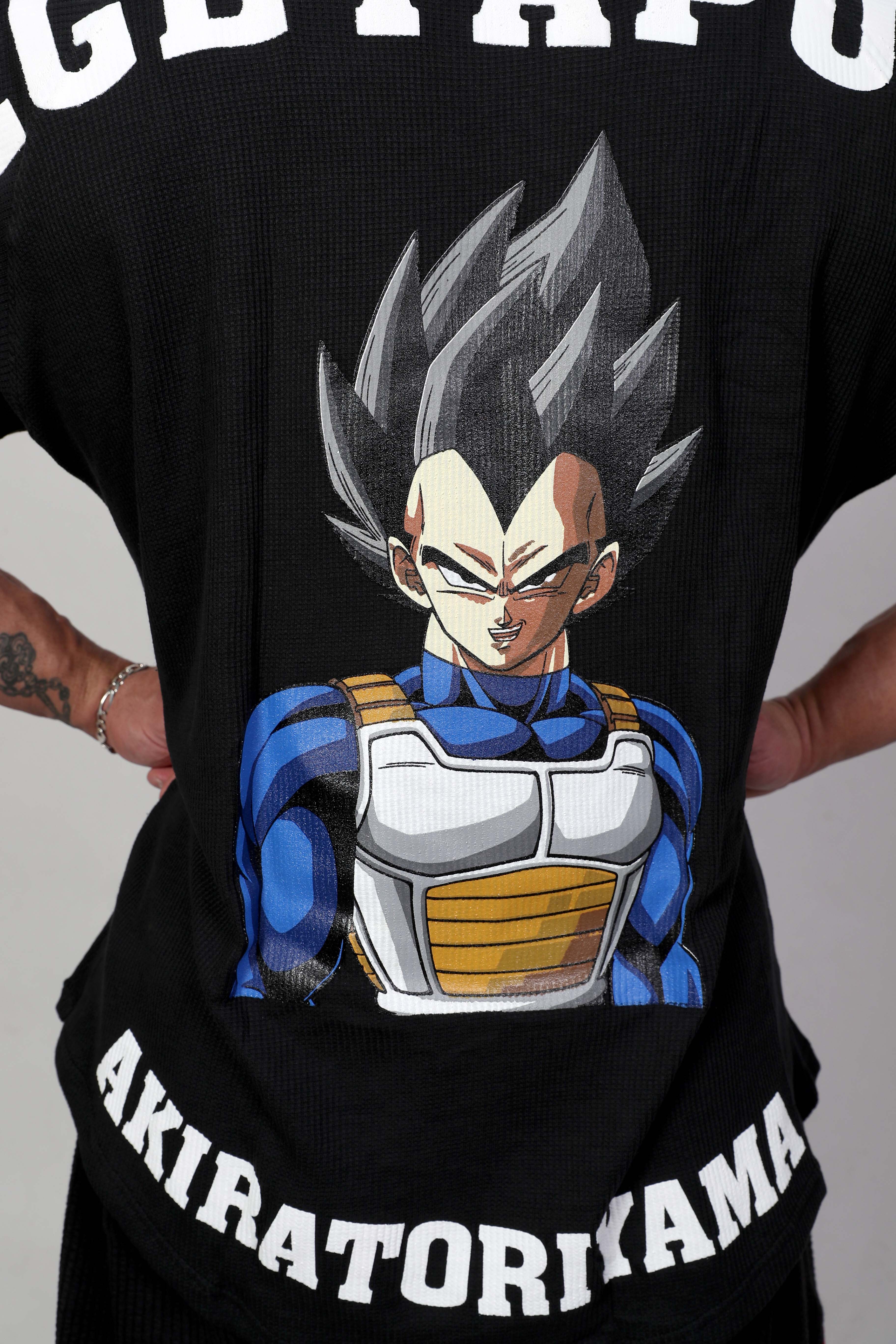 Oldschool Bodybuilding Switzerland Vegetapump Oversized Tee - Schwarz/Blau