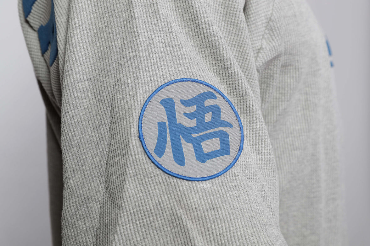 Oldschool Bodybuilding Switzerland Vegetapump Oversized Tee - Grau/Blau