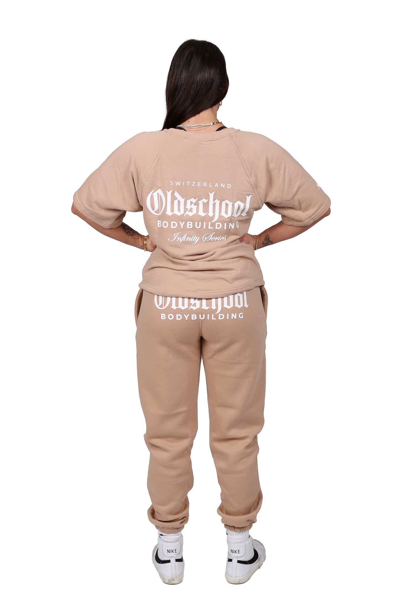 Oldschool Bodybuilding Switzerland Infinity Series 1981 Booty Pants - Beige