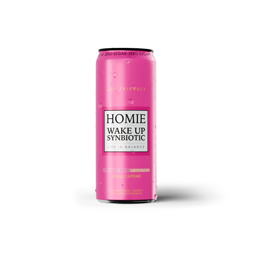 Homie Wake Up Synbiotic - Strawberry Lemonade