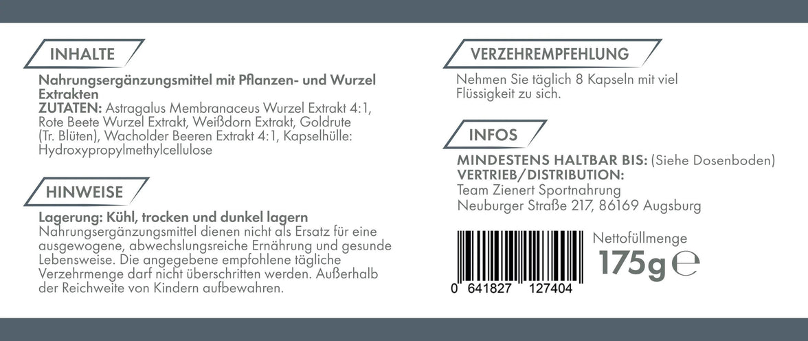ZNT Nutrition Kidney Support - 240 Kapseln