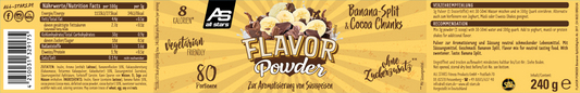 All Stars Flavor Powder Banana-Split & Cocoa Chunks 240g