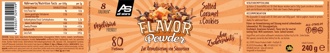 All Stars Flavor Powder Salted Caramel & Cookies 240g