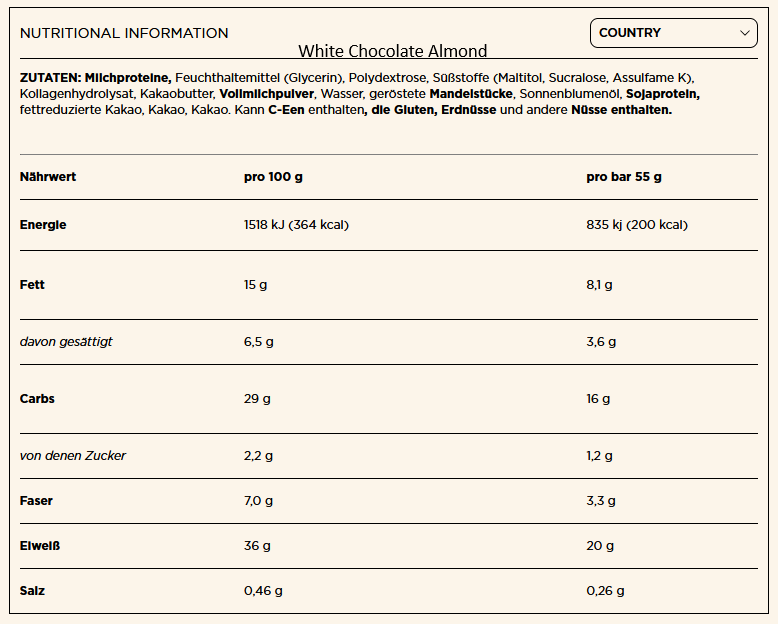 Barebells Protein Bar 55g