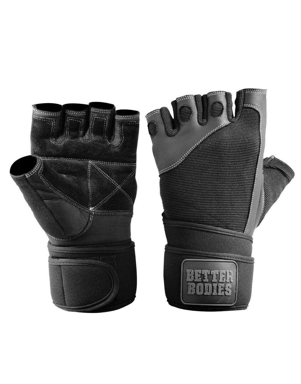 Better Bodies Pro Wrist Wrap Gloves - Schwarz