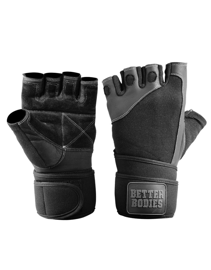 Better Bodies Pro Wrist Wrap Gloves - Schwarz