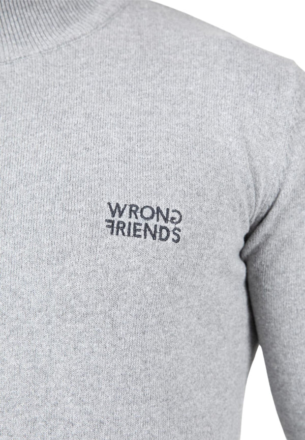 Wrong Friends Ayden Turtleneck Sweater - Grau