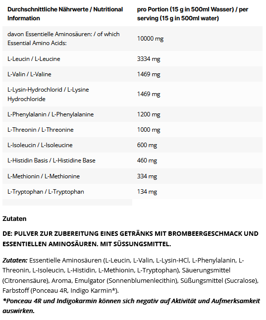 Inlead EAA Blackberry - 500g