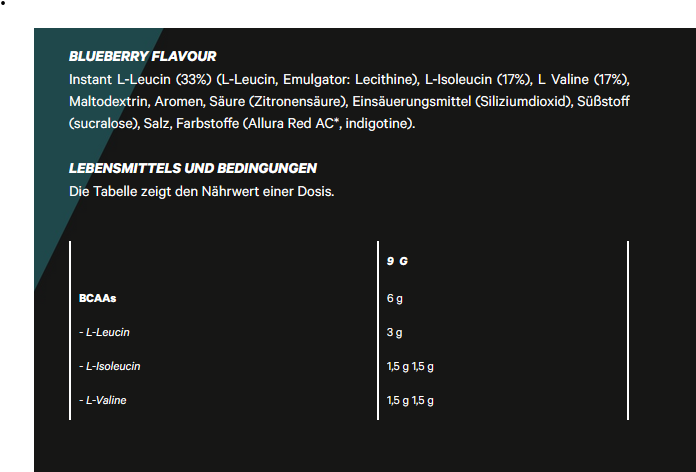 Empose Nutrition BCAA Powder 360g