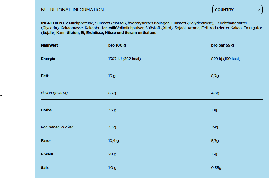 Barebells Salty Chocolate Soft Protein Bar 55g