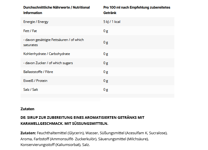 Inlead Barista Syrup - Caramel